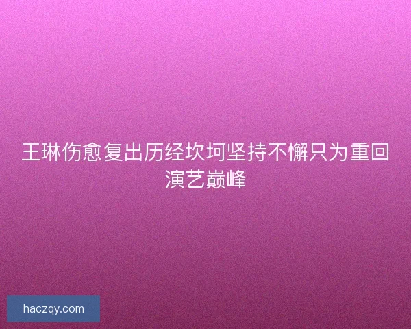 王琳伤愈复出历经坎坷坚持不懈只为重回演艺巅峰